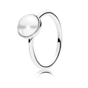 White Stone Pandora Ring